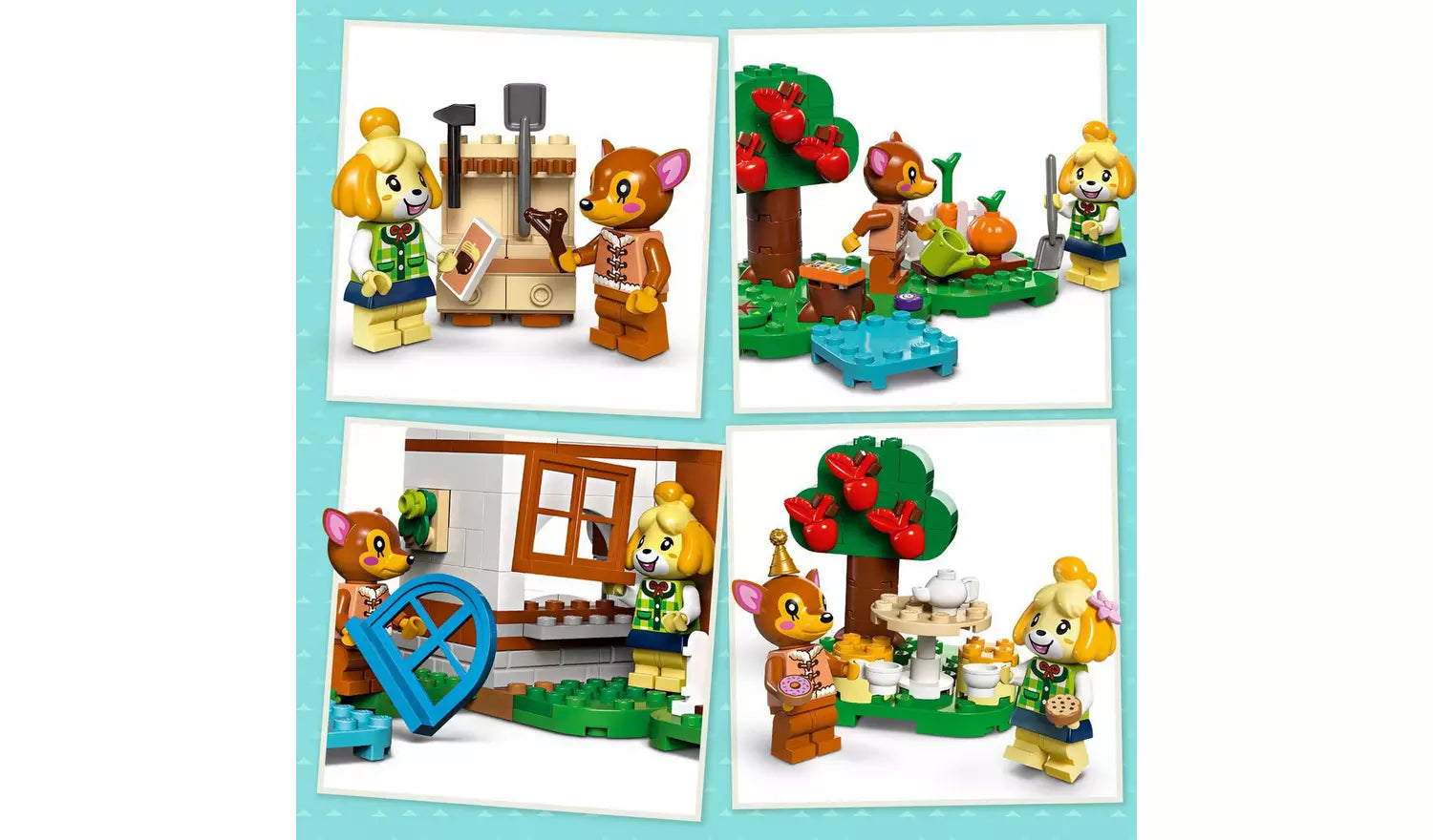 لبجو انيمال كروسينج لعبة مكعبات بناء منزل ايزابيل مكعبات التركيب LEGO