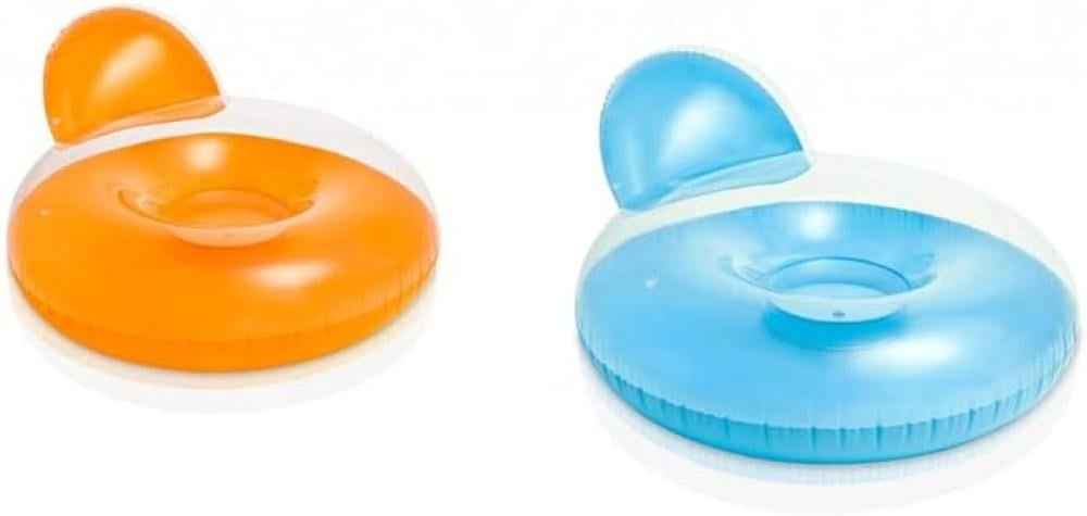 انتكس عوامة بوسادة ظهر الوان متنوعه عوامات ومراتب Intex