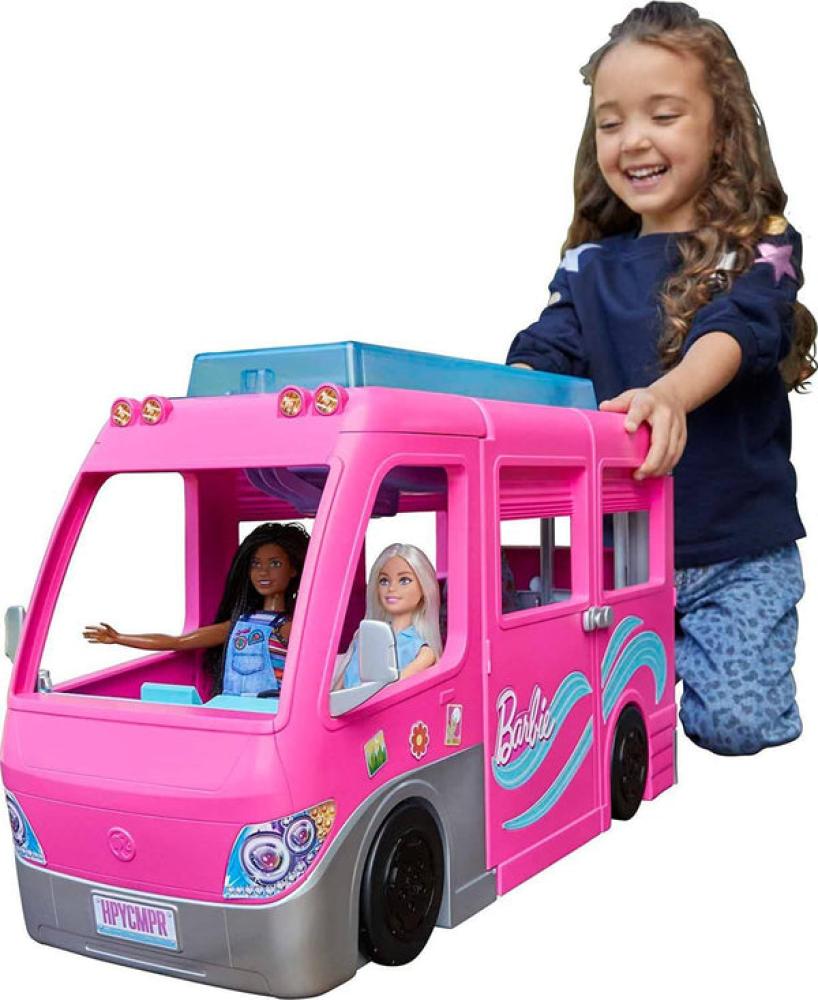 باربي شاحنة دريم كامبر وردي اكسسوارت الدمى Barbie
