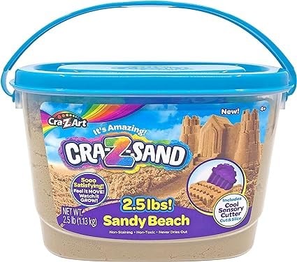 كريز ساند دلو رمل الشاطئ 2.5 باوند الصلصال والمعجون Craz-Art