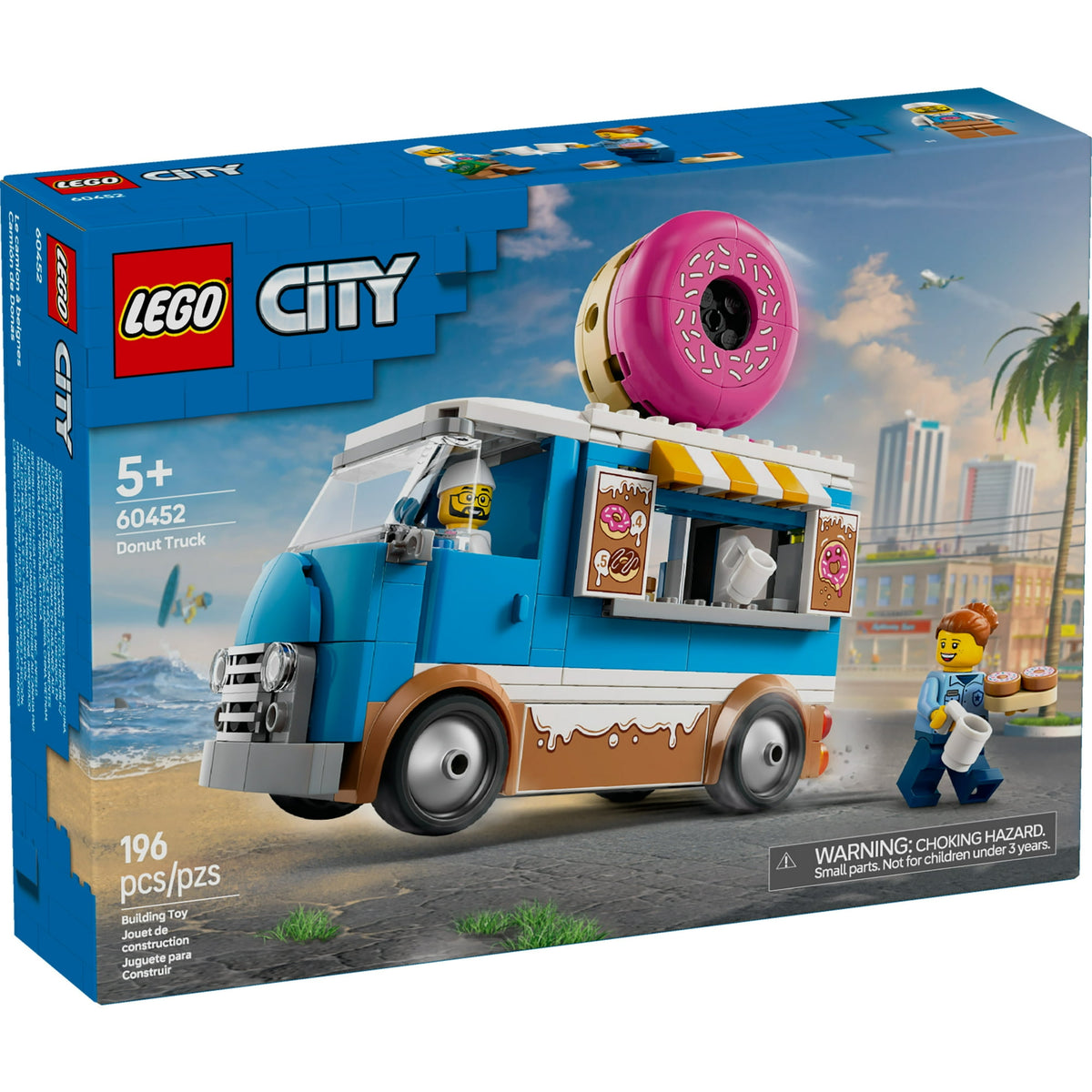 ليجو 60452 سيتي شاحنة الدونتس مكعبات التركيب LEGO
