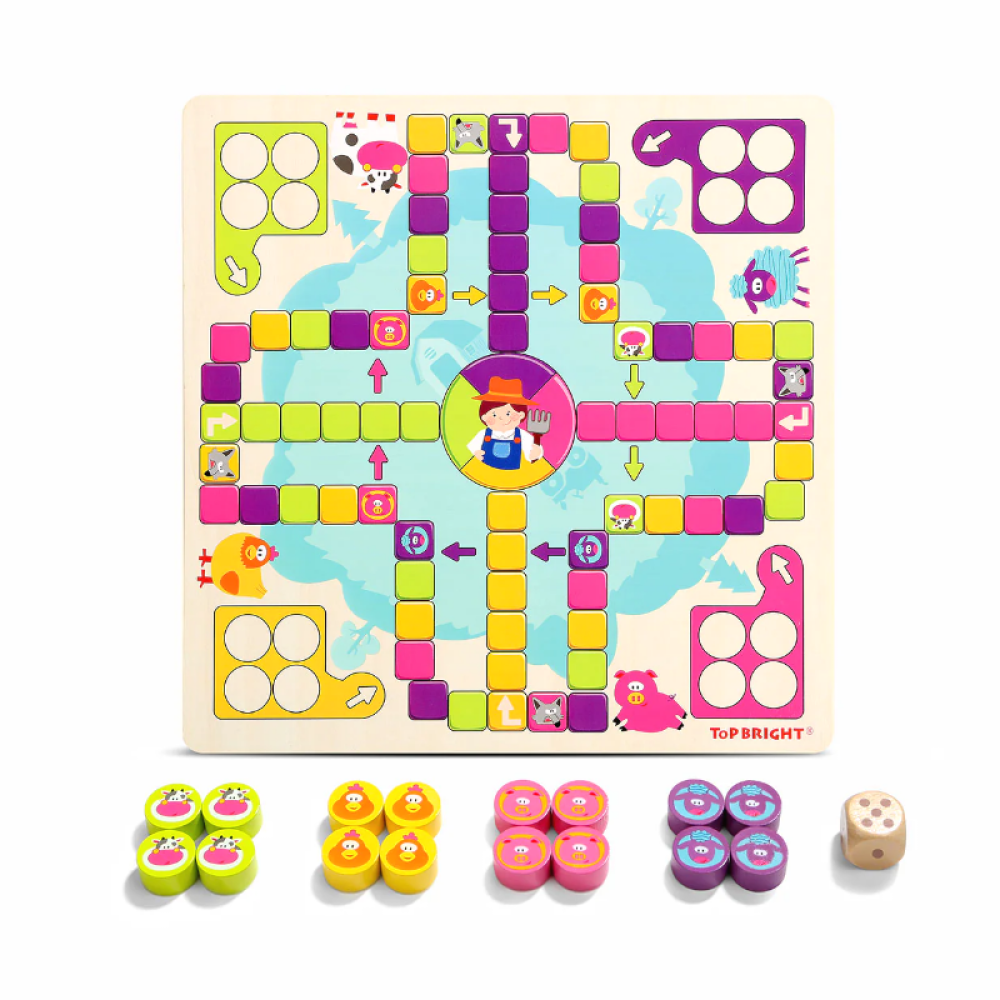 توب برايت لعبة شطرنج المزرعة السعيدة العاب لوحية Top Bright