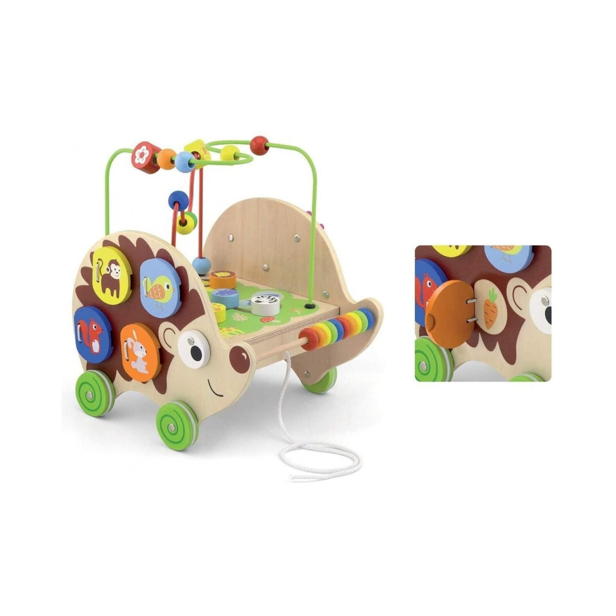 فيجا لعبة القنفذ القابلة للسحب 4 في 1 مواليد تفاعلي VIGA