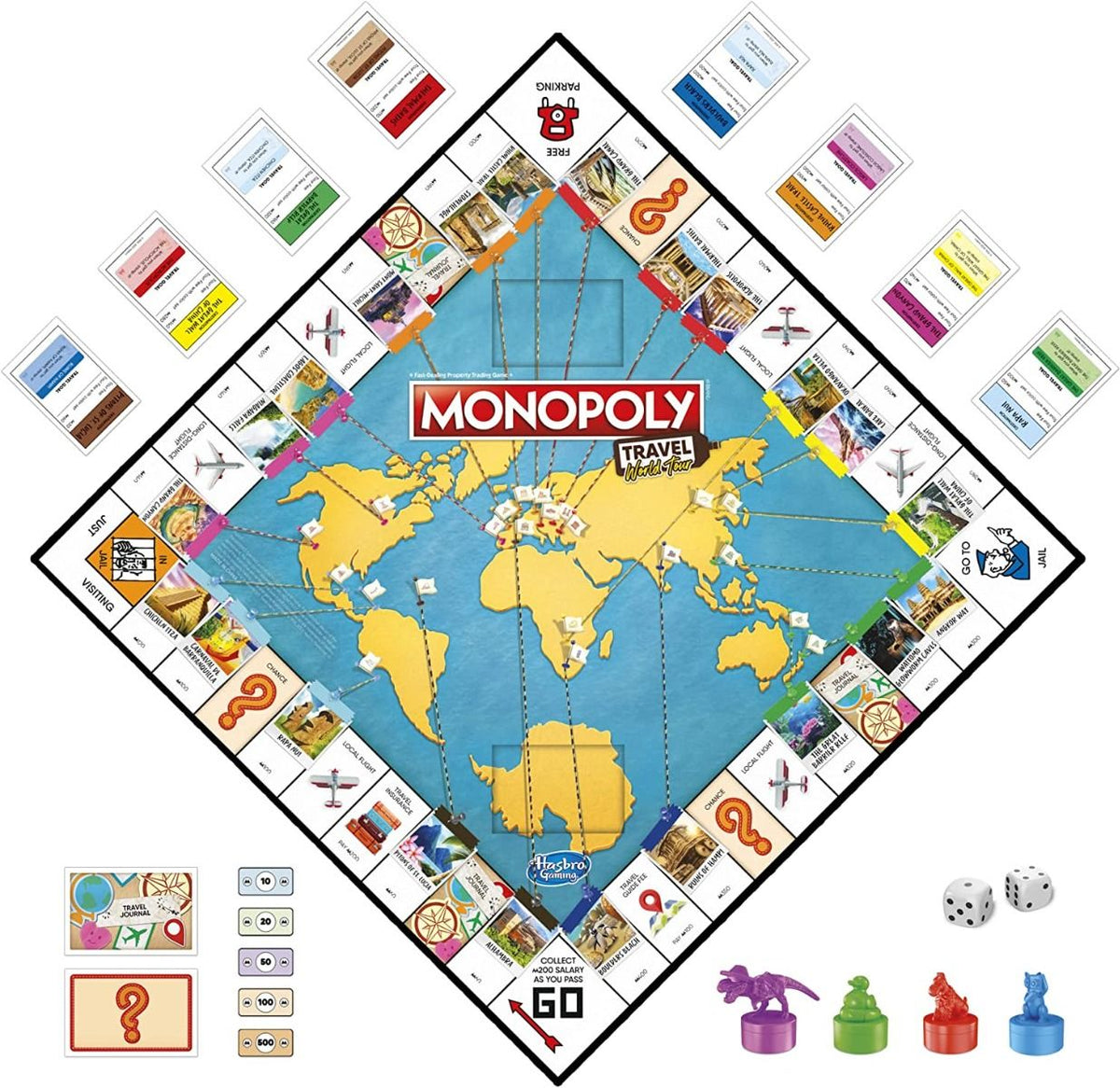 لعبة لوحة مونوبولي جولة حول العالم العاب لوحية Monopoly