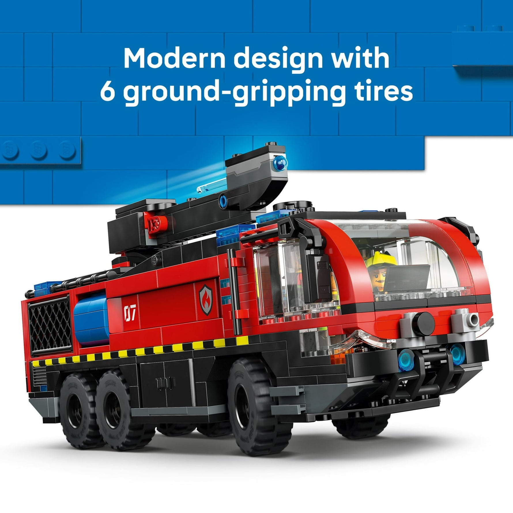 ليجو 60499 سيتي شاحنة إطفاء المطار مكعبات التركيب LEGO