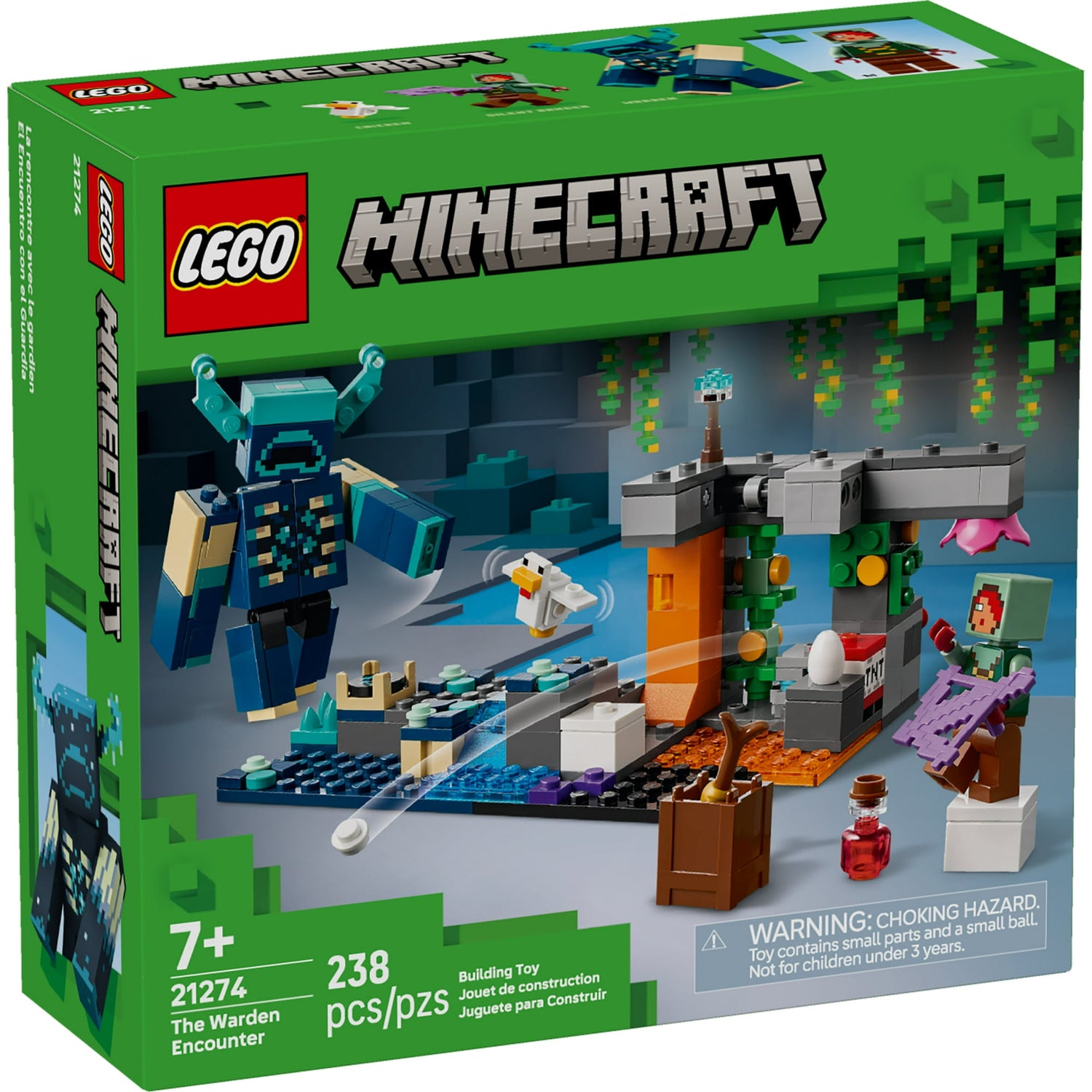 ليجو 21274 ماين كرافت مجسم الحارس الصامت مكعبات التركيب LEGO