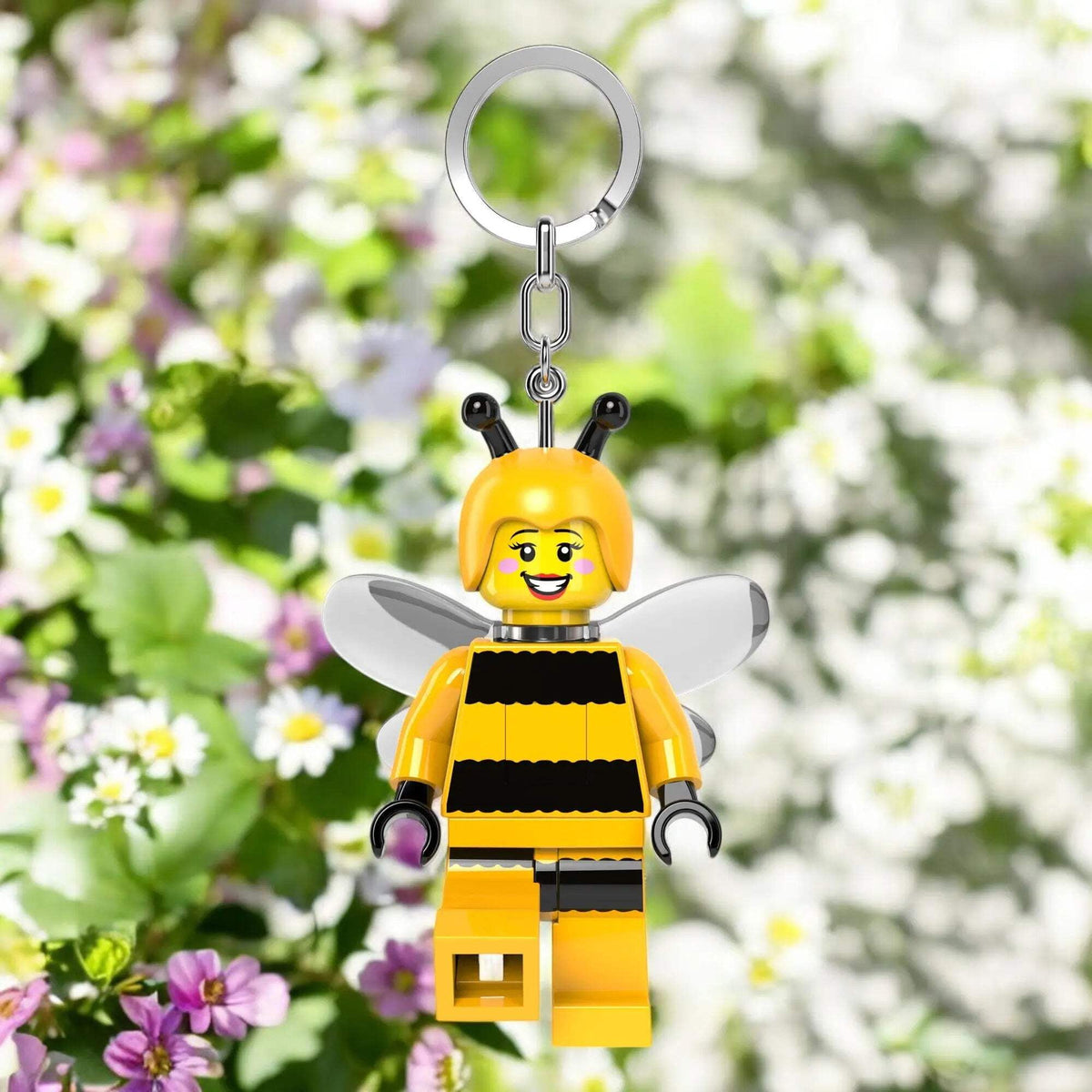 ليجو اي كيو سلسلة مفاتيح فتاة النحلة مكعبات التركيب LEGO