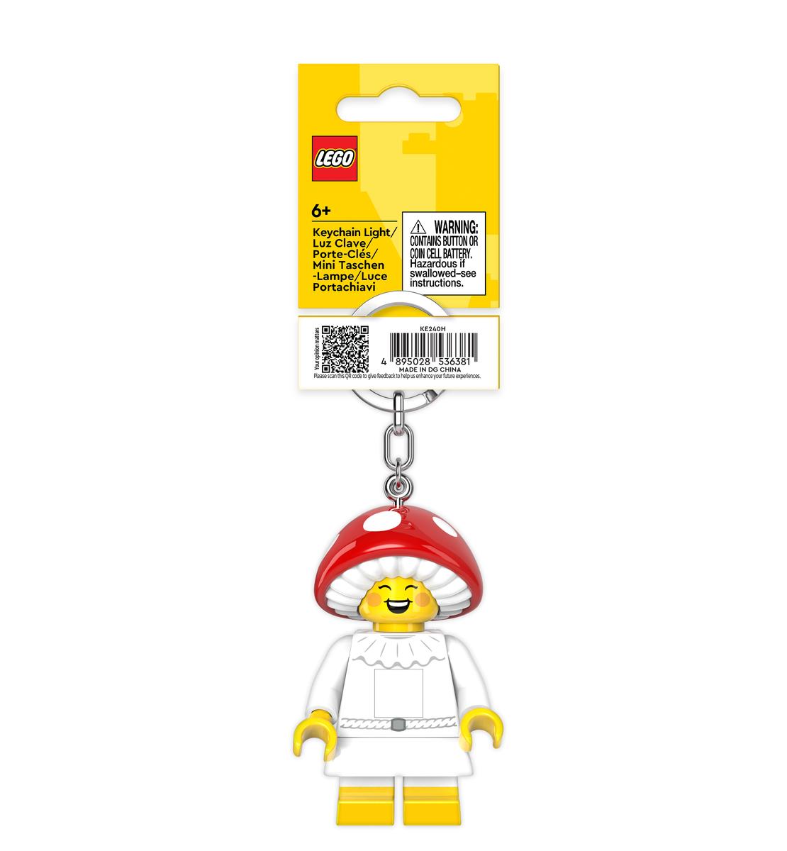 ليجو اي كيو سلسلة مفاتيح مشروم سبرايت مكعبات التركيب LEGO