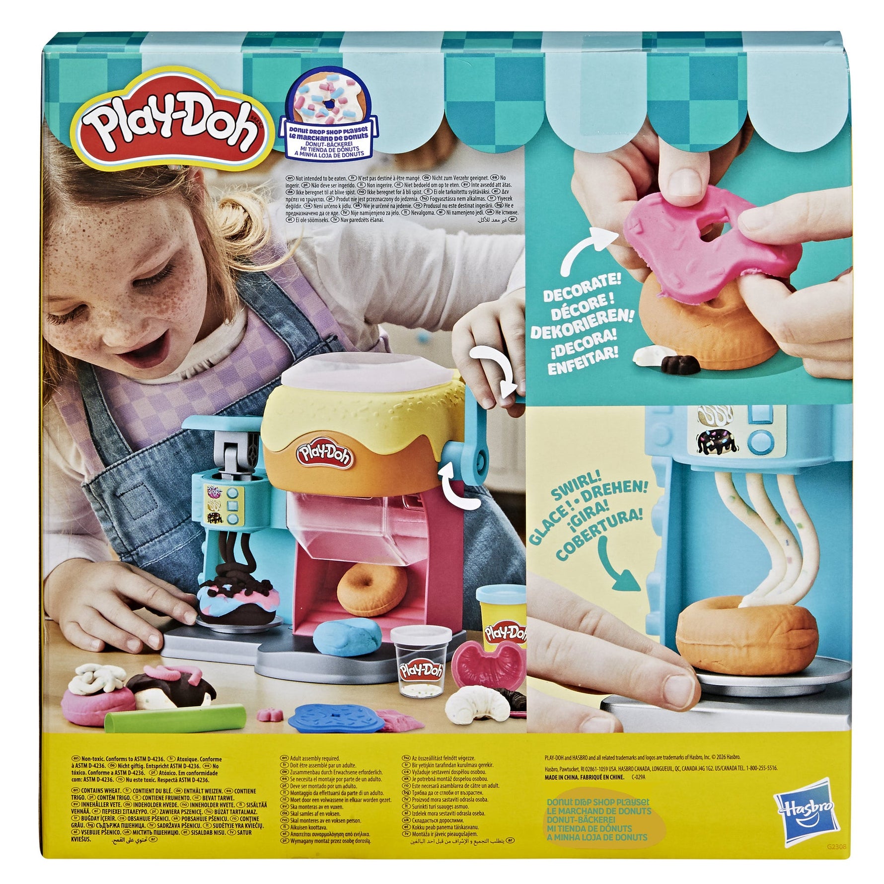 بلاي دوه آلة صنع الدونات بالصلصال الصلصال والمعجون Play-Doh