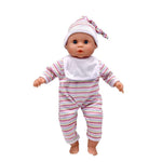 دولز وورلد دمية بيبي بابل مع أصوات أطفال حقيقية 38سم دمى المواليد Dolls World