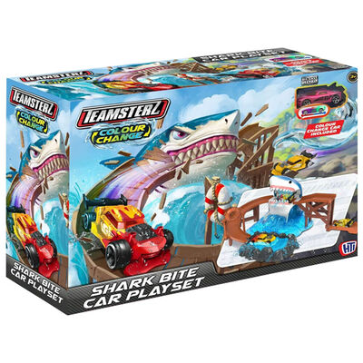 تيمسترز عضة القرش متغيرة اللون مركبات مع مسار Teamsterz