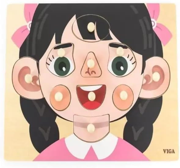 فيجا لعبة بزل اجزاء الوجه بنت العاب البزل VIGA