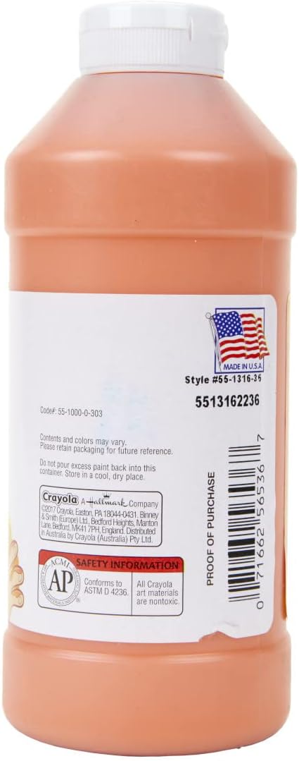 كرايولا طلاء إصبع قابل للغسل برتقالي رسم و تلوين Crayola