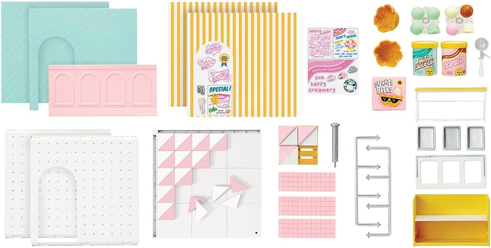 مينيفيرس متجر بناء محل آيس كريم بيوت الدمى Miniverse