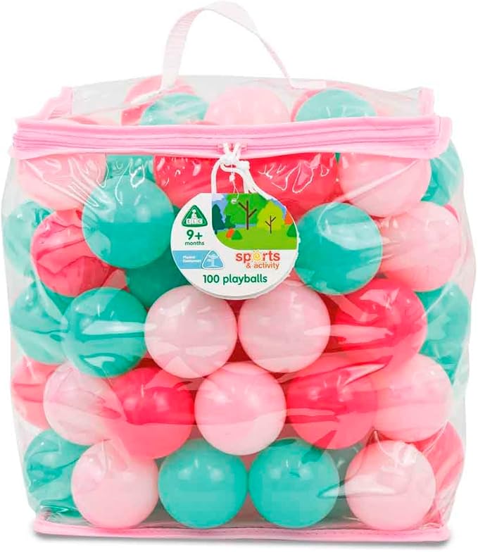 كرة لعب خارجية وردية 100 قطعة العاب الرياضه ELC