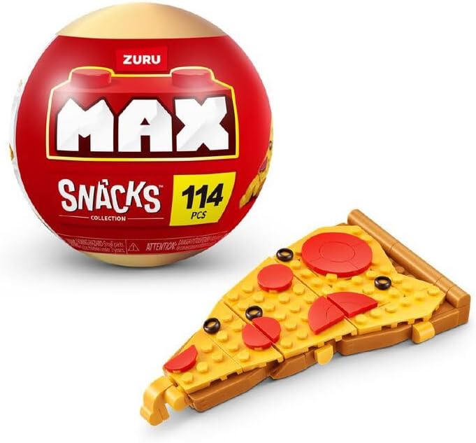 بيضة مفاجأة ماكس الوجبات الخفيفة اشكال متنوعة مكعبات التركيب Zuru