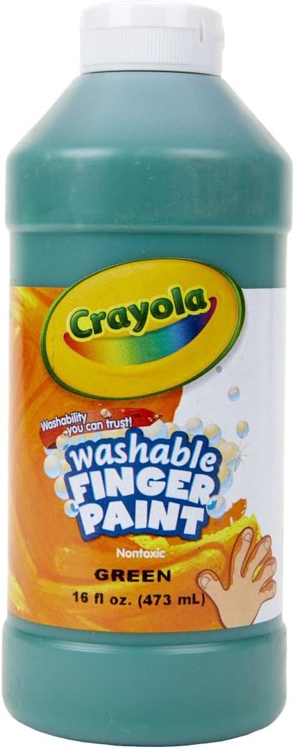 كرايولا أخضر طلاء إصبع قابل للغسل أخضر 473 مل رسم و تلوين Crayola