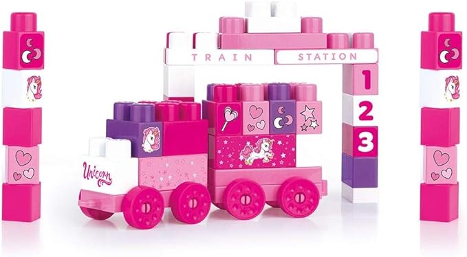 دولو مكعبات يونيكورن الكبيرة 50 قطعة المكعبات الكبيرة Dolu