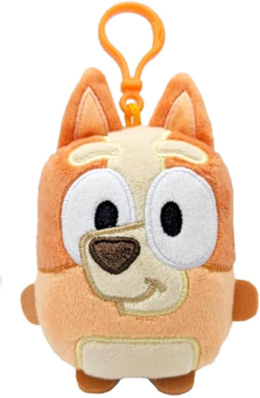 بلوي دمية مع مشبك حقيبة ظهر أزرق الالعاب القطنية Bluey