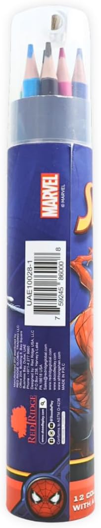 سكوديل سبايدر مان 12 قلم رصاص ملون رسم و تلوين Skoodle