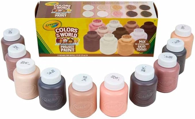 كرايولا طلاء مشروع ألوان العالم 10 قطع رسم و تلوين Crayola