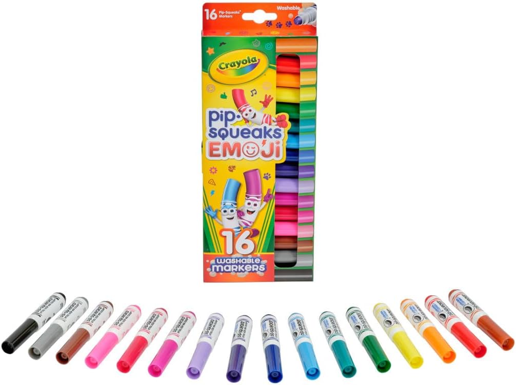 كرايولا طوابع رموز تعبيرية قابلة للغسل 16 قطعة Crayola