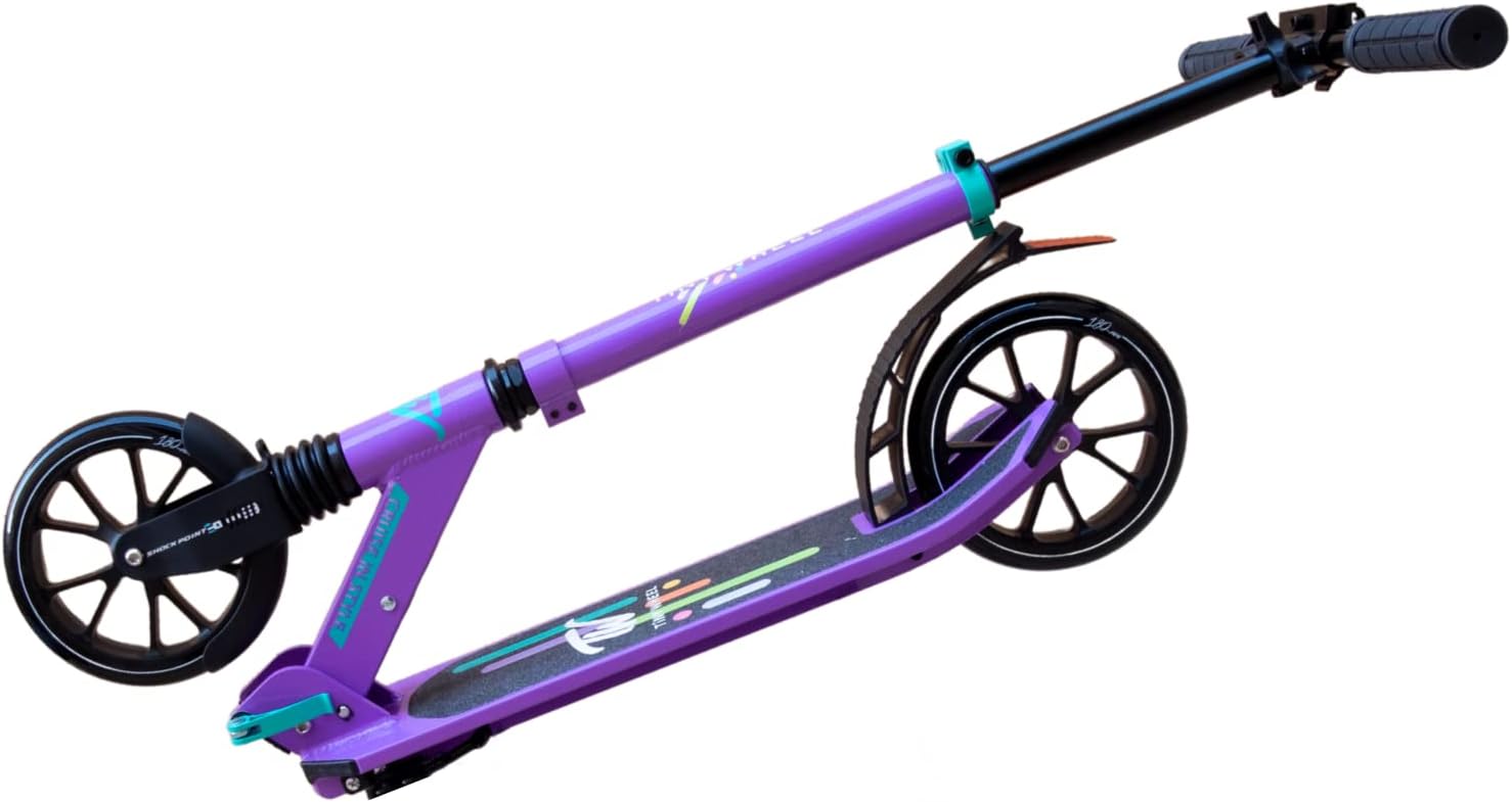 تايني ويل سكوتر بنفسجي عجلاتين قابل للطي سكوتر عجلتين Tiny Wheel