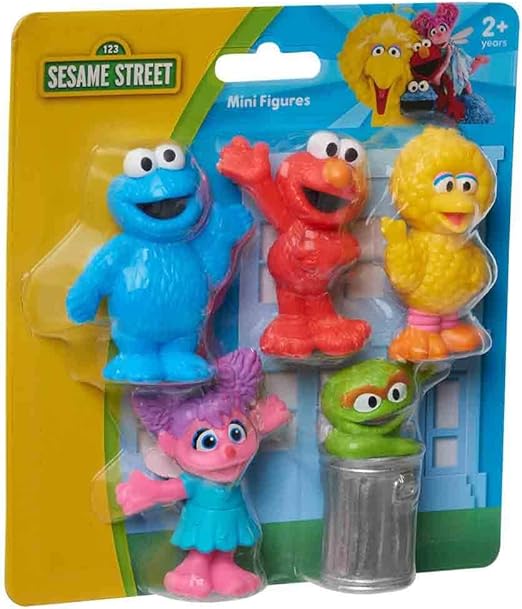 مجسمات أصدقاء عالم سمسم 5 قطع شخصيات كرتونية Sesame Street