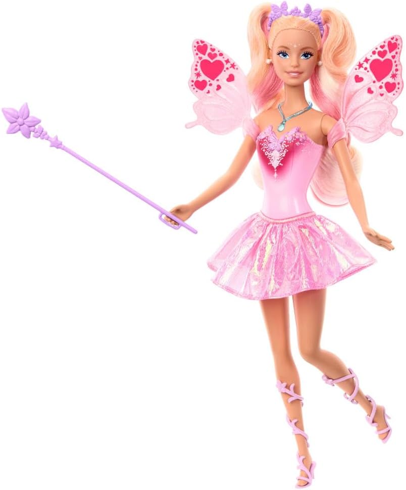 باربي دمية الجنية متغيرة اللون دمية مع اكسسوارات Barbie