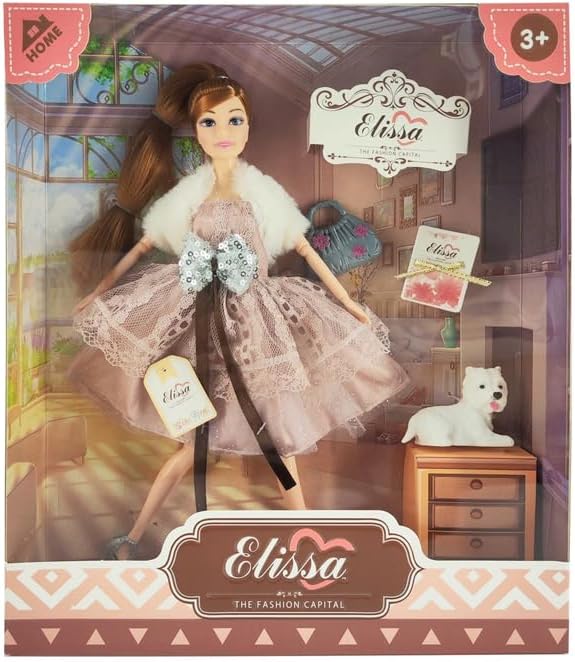 عروسة اليسا الانيقة دمية مع اكسسوارات LOCAL