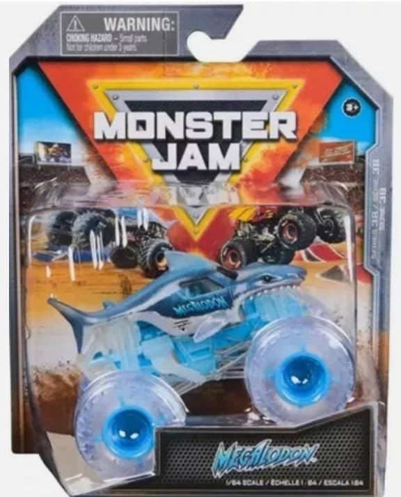 مونستر جام شاحنة ميغالودون تشيس مركبات الأطفال Monster Jam