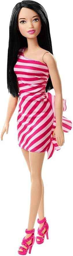 باربي دمية شقراء بفستان قصير وعيون زرقاء الوان متنوعه دمى الشخصيات Barbie