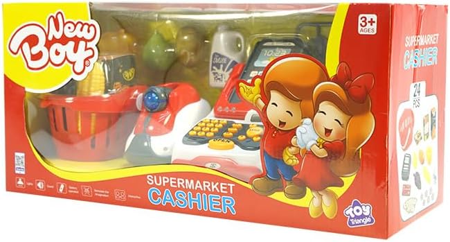 نيوبوي كاشير سوبرماركت مع اكسسوارات التسوق والوظائف NewBoy