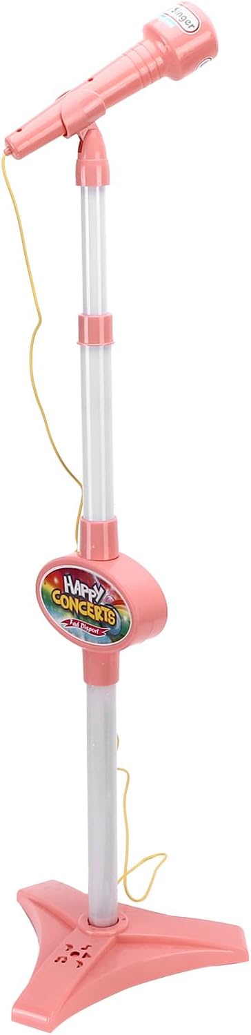 لعبة مايكروفون وردي مع حامل تقمص الأدوار LOCAL