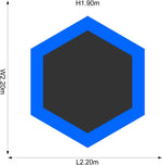 بلام نطاط ازرق 7 قدم النطاطات Plum