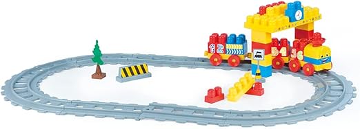 دولو مكعبات قطار 58 قطعة مكعبات المغناطيس Dolu