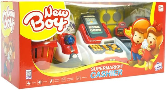 نيوبوي كاشير سوبرماركت مع اكسسوارات التسوق والوظائف NewBoy