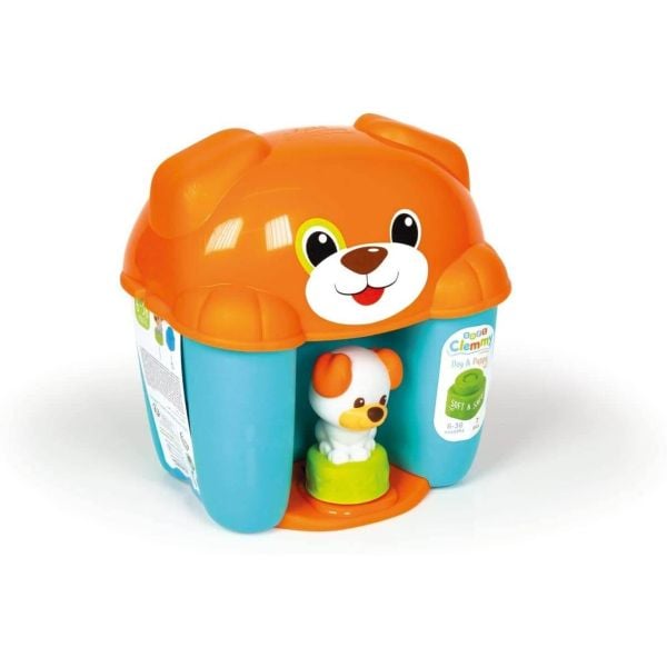 كليمنتوني دلو المكعبات بتصميم جرو مكعبات التركيب Clementoni