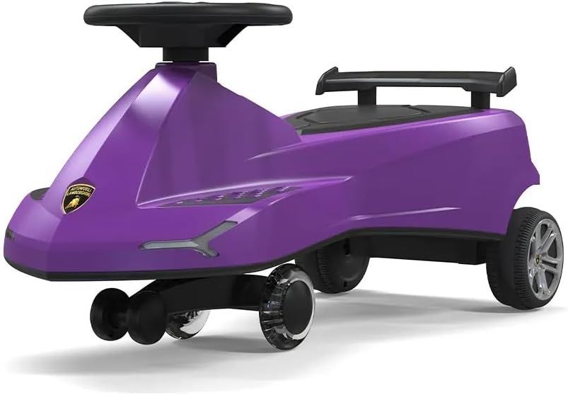 لامبورغيني لعبة سيارة دف بنفسجي قابلة للتأرجح مع أضواء وأصوات مركبات الدف Lamborghini