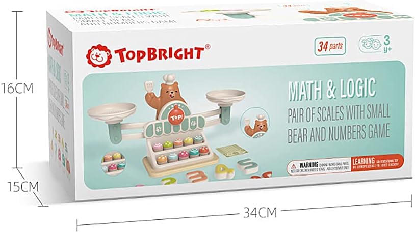 توب برايت موازنة الدب الطاهي لتعليم الأطفال مواليد تفاعلي Top Bright