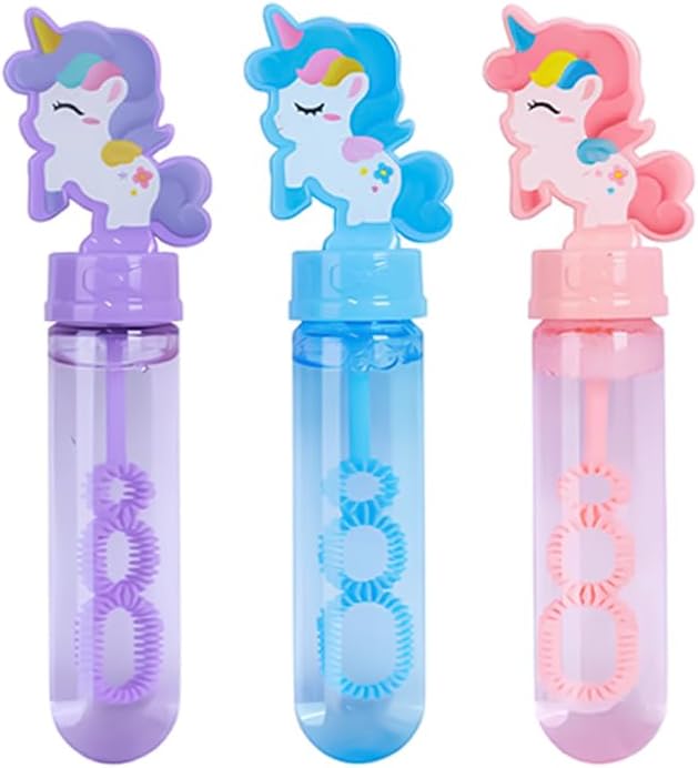 بينجو عصا فقاعات يونيكورن 3 قطع فقاعات الماء والصابون Bingo