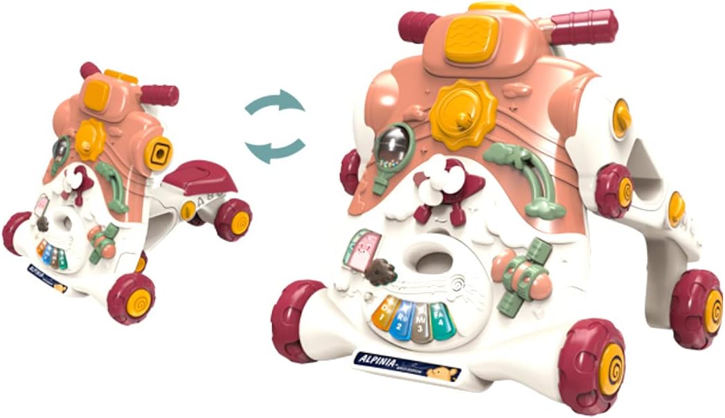 لعبة تعليم مشي 2 في 1 مع اصوات واضواء تعليم المشي LOCAL