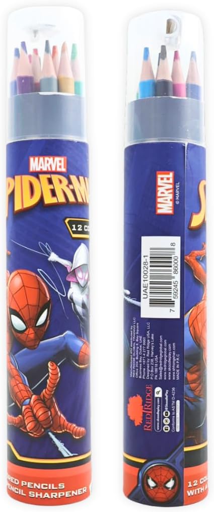 سكوديل سبايدر مان 12 قلم رصاص ملون رسم و تلوين Skoodle
