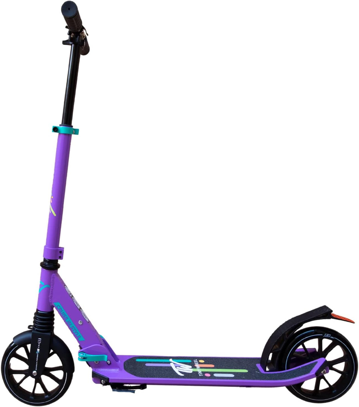 تايني ويل سكوتر بنفسجي عجلاتين قابل للطي سكوتر عجلتين Tiny Wheel