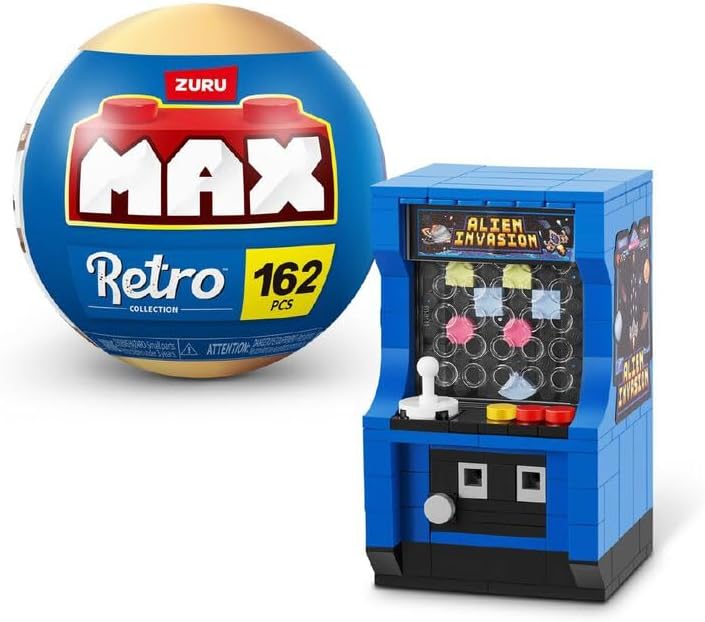 بيضة مفاجأة ماكس ريترو اشكال متنوعة مكعبات التركيب Zuru