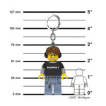 ليجو اي كيو سلسلة مفاتيح رجل ألعاب الفيديو مكعبات التركيب LEGO