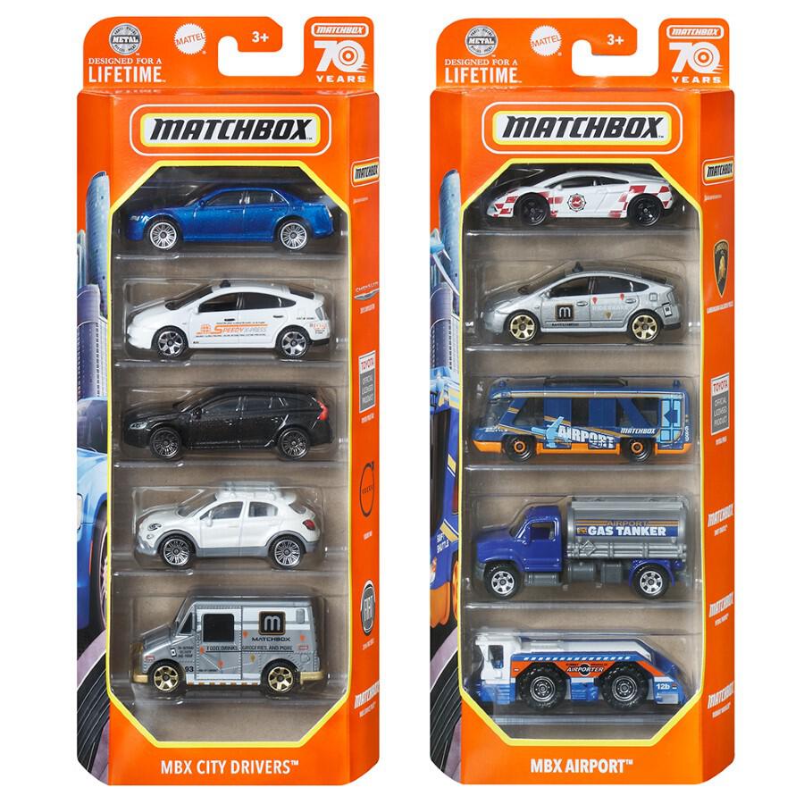 ماتش بوكس مجموعة سيارات 5 قطع اشكال متنوعة المركبات المتنوعه Matchbox