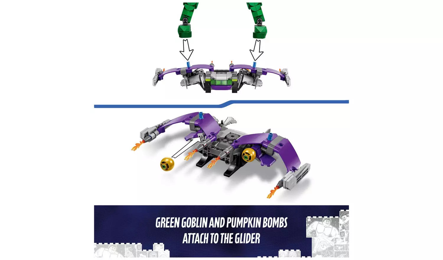 ليجو مارفل لعبة جرين جوبلين للبناء مكعبات التركيب LEGO