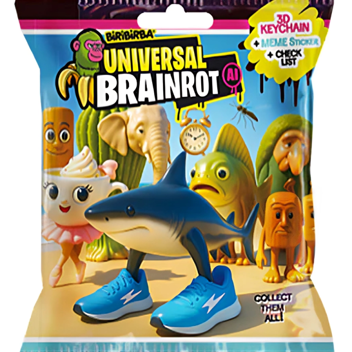 ميدالية مفاتيح من يونيفرسل برين روت متنوع المجسمات Brainrot