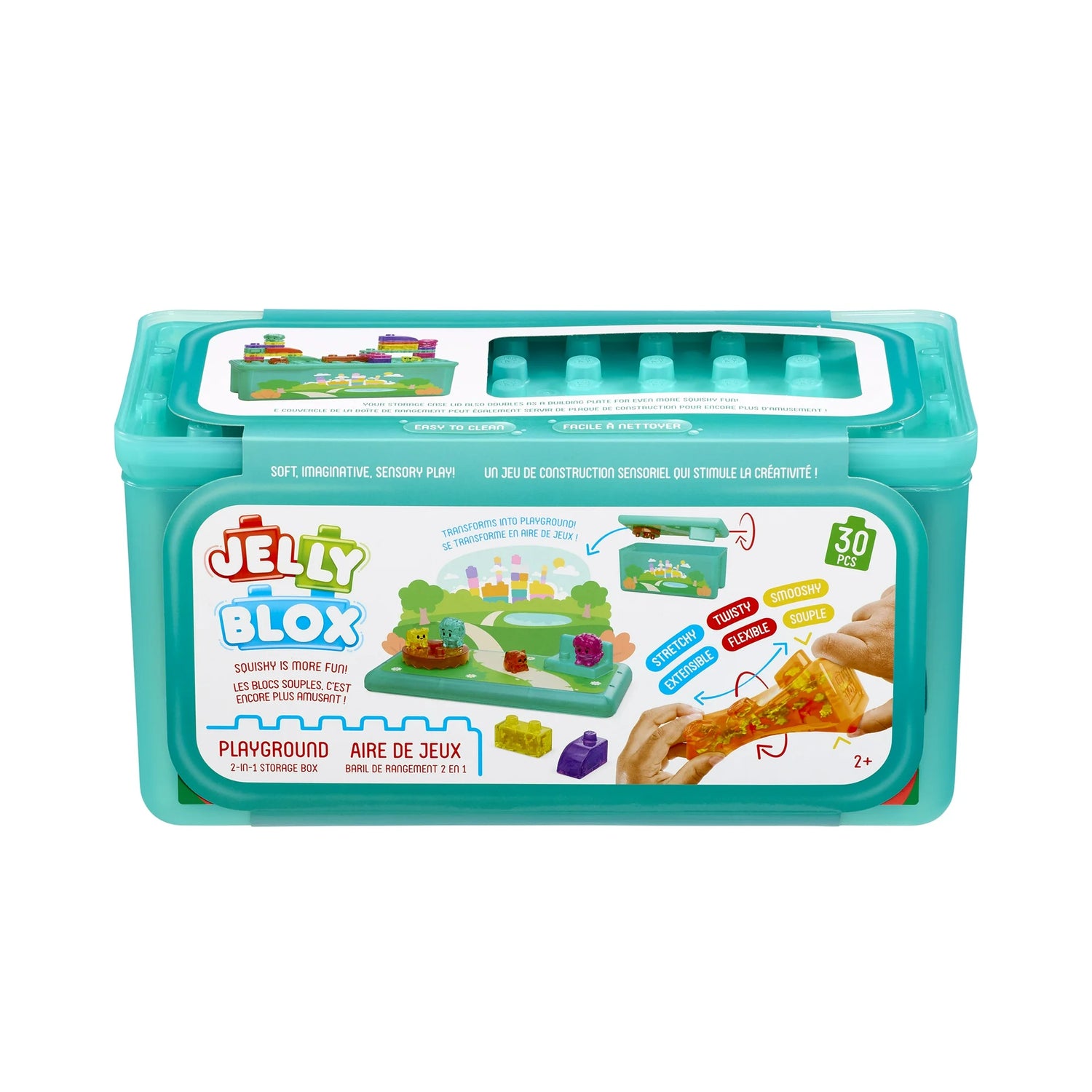 جيلي بلوكس مكعبات البناء 30 قطعة مكعبات التركيب Jelly Blox